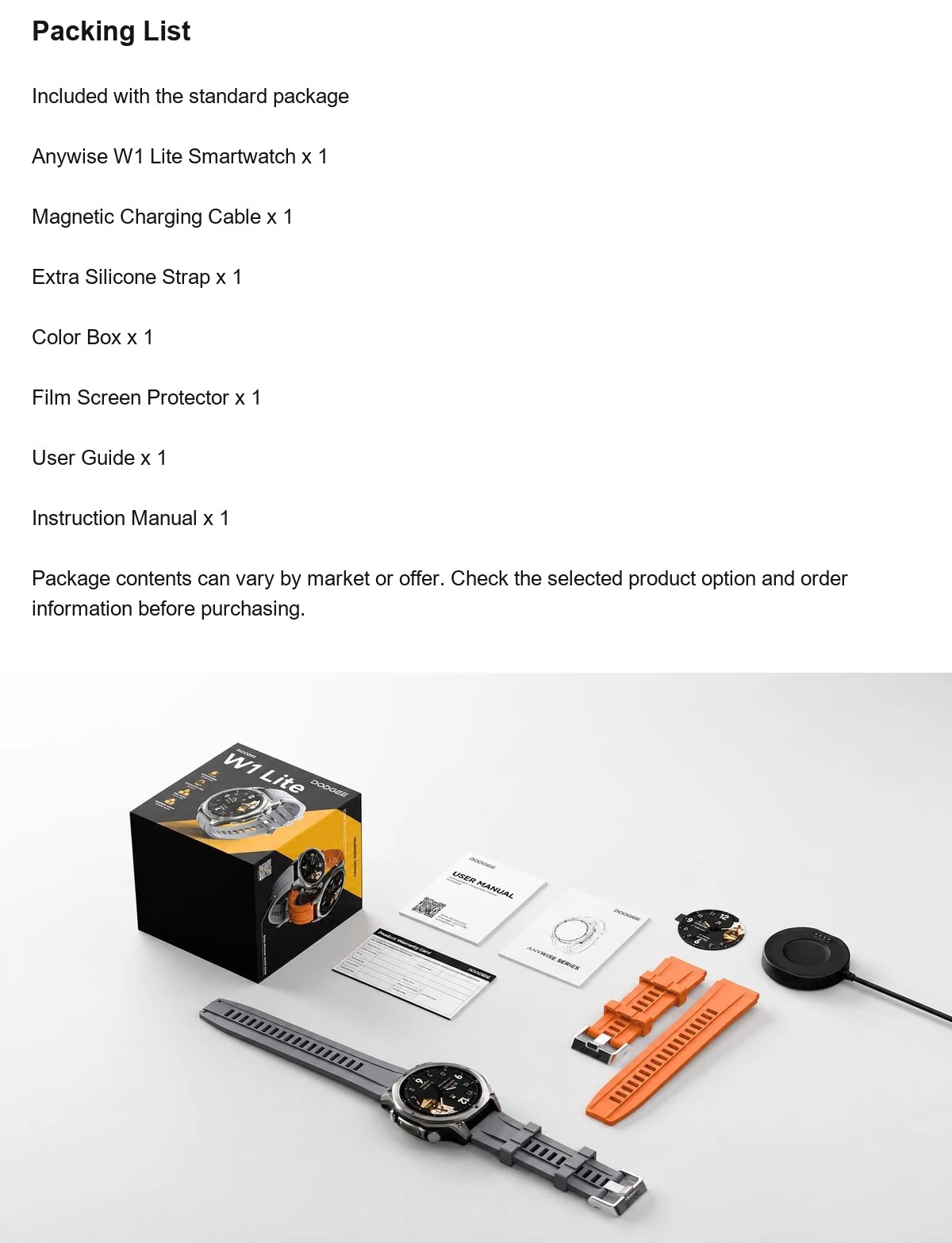 DOOGEE Anywise W1 Lite product features 20