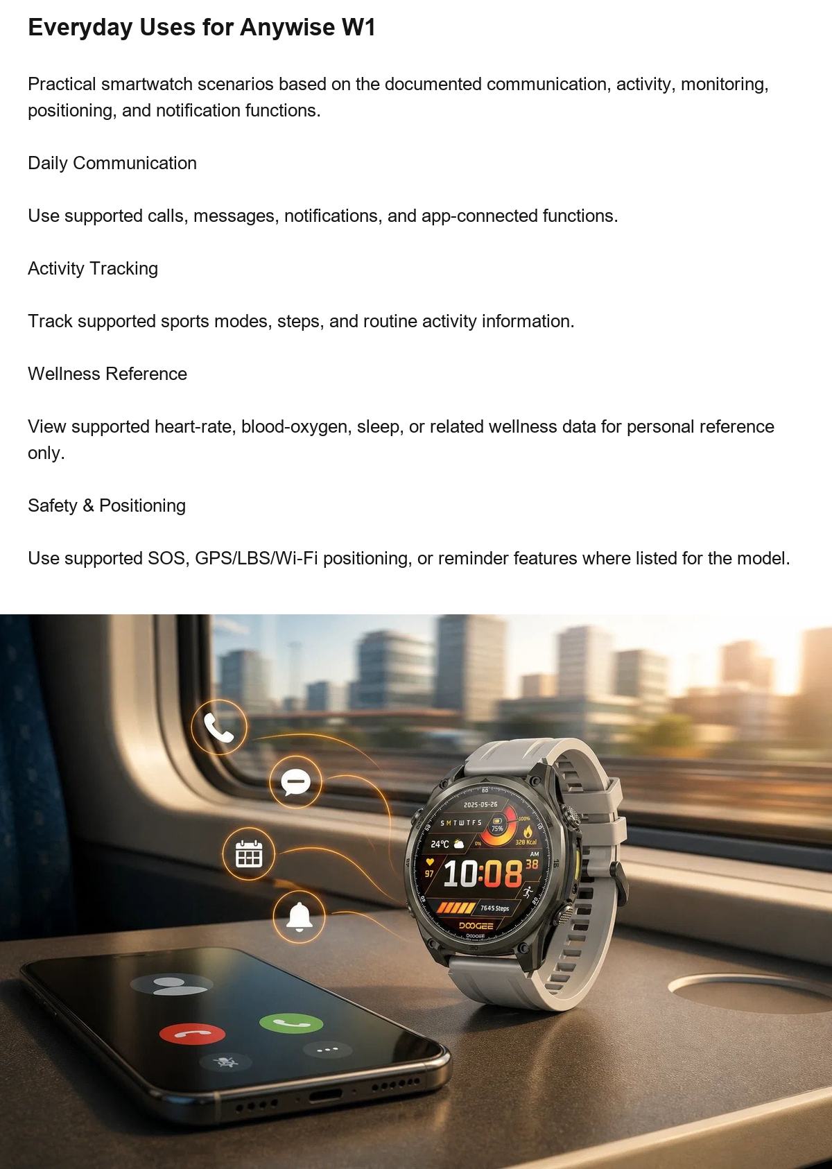 DOOGEE Anywise W1 product features 16