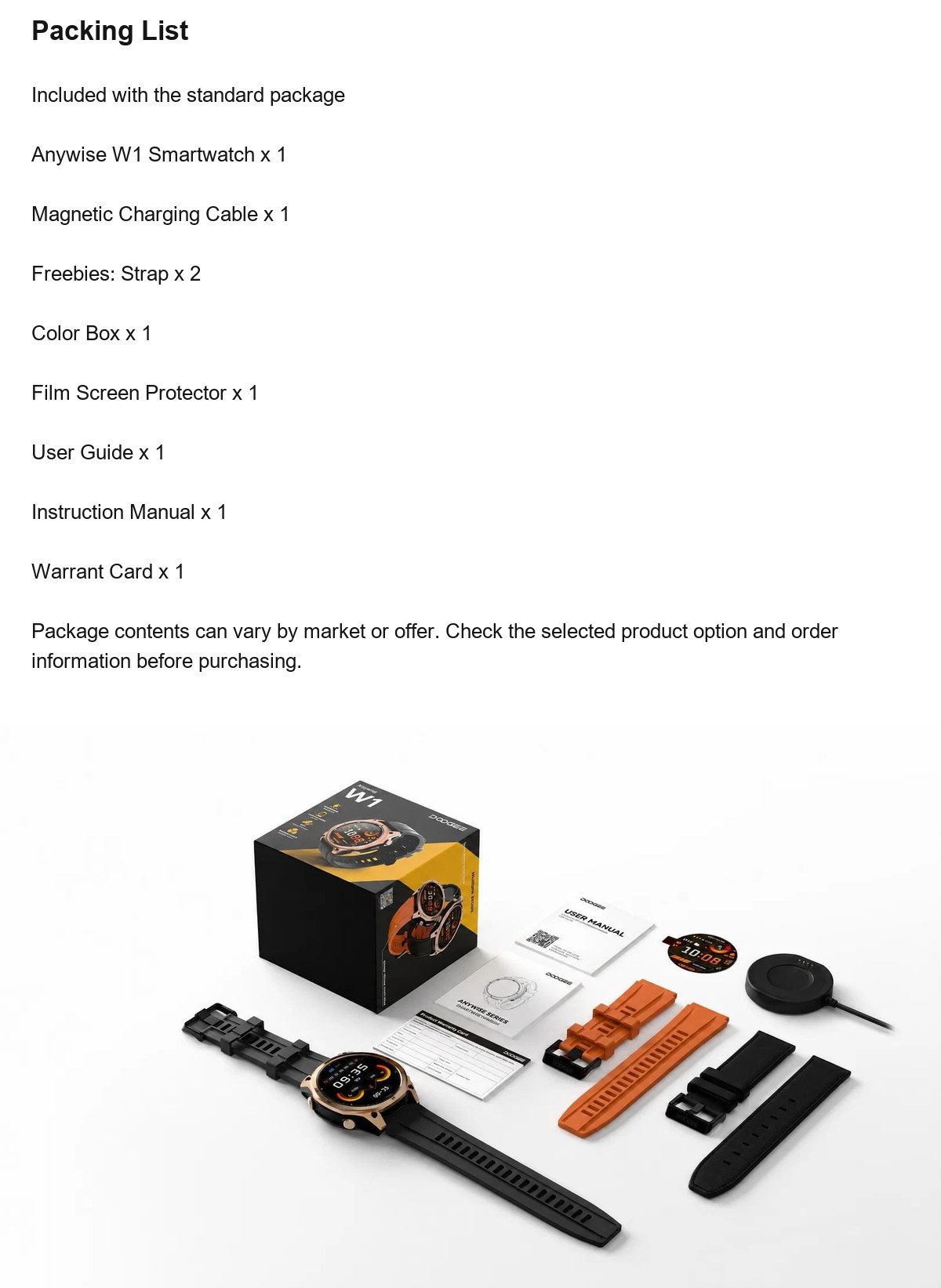 DOOGEE Anywise W1 product features 20
