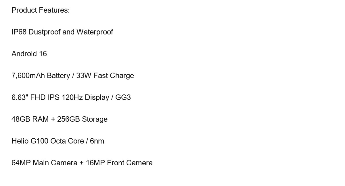DOOGEE B10 product features 1