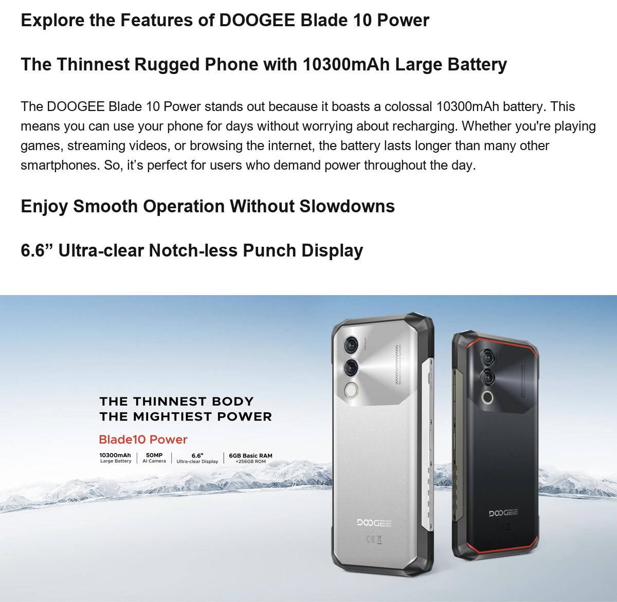 DOOGEE Blade 10 Power product features 1