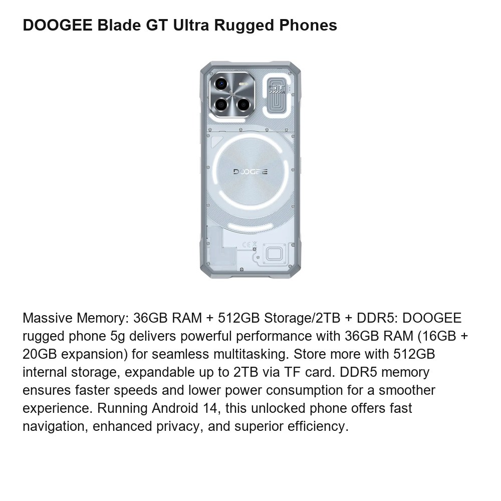DOOGEE Blade GT Ultra product features 3