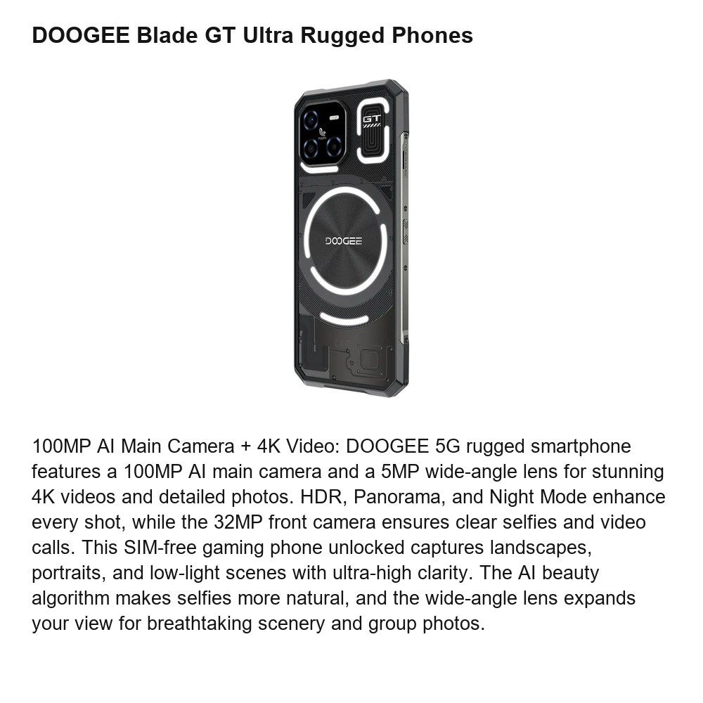 DOOGEE Blade GT Ultra product features 4