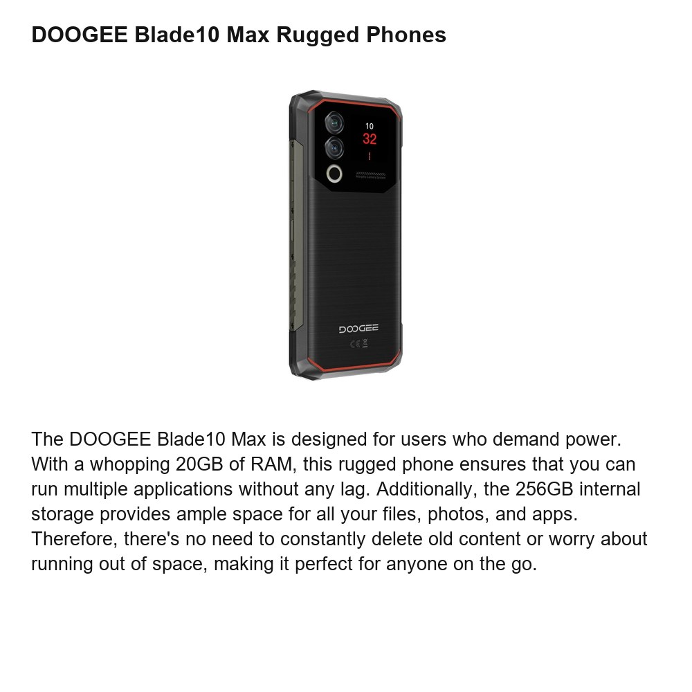 DOOGEE Blade10 Max product features 2