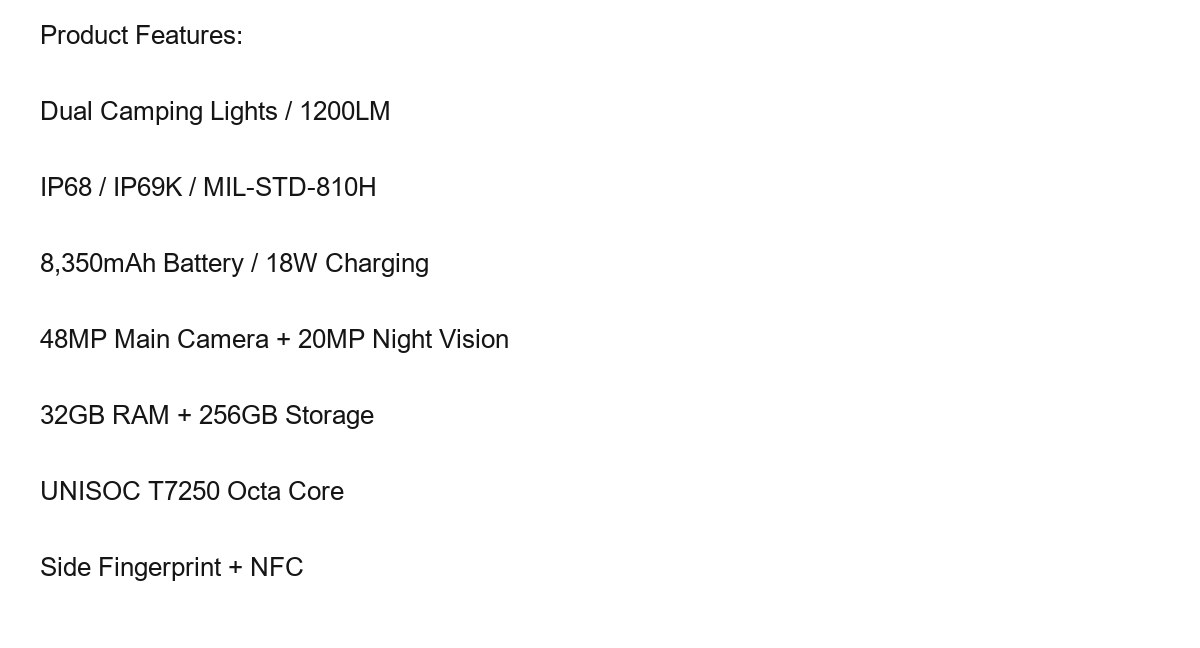 DOOGEE Fire 3 Max product features 1