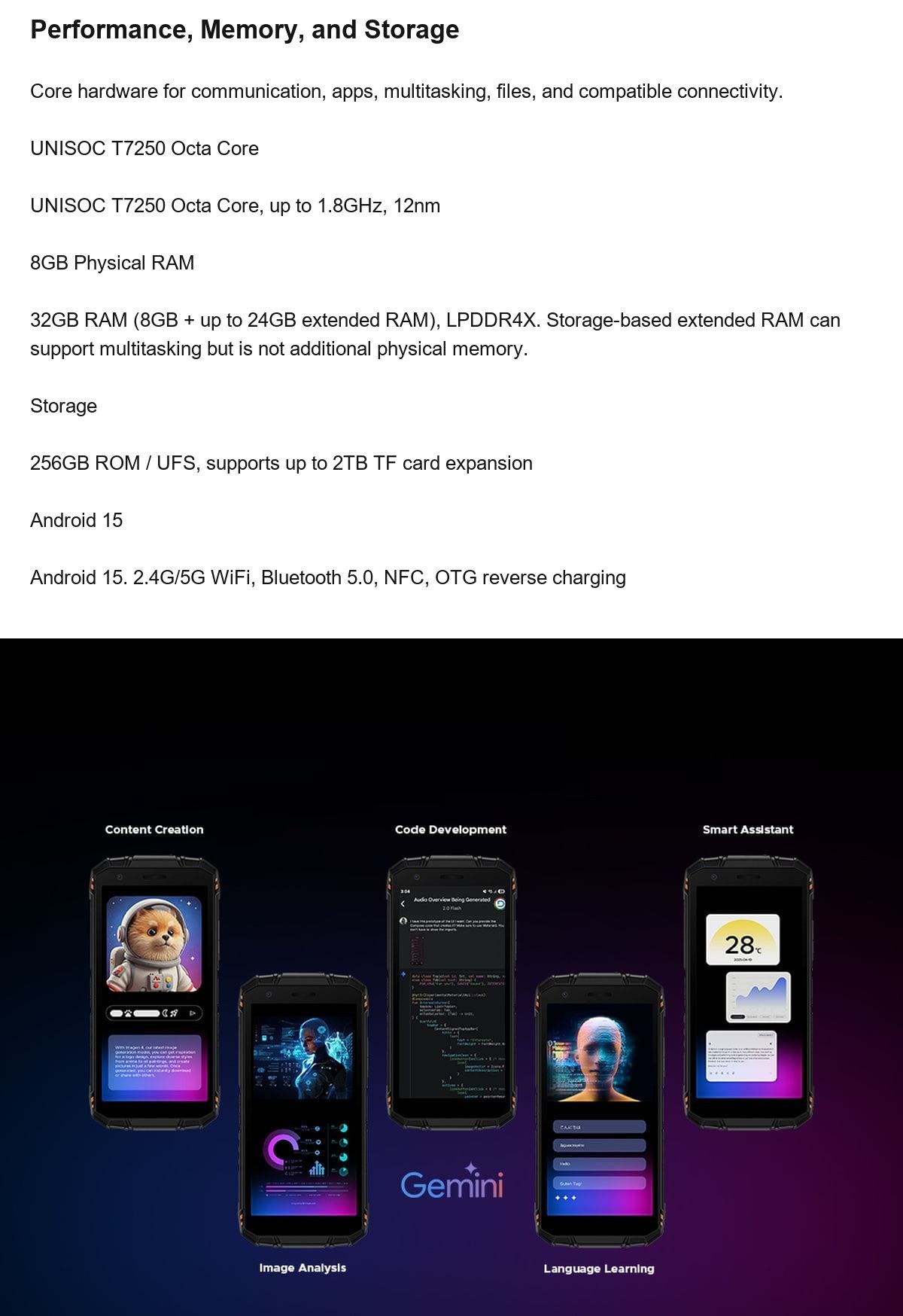 DOOGEE Fire 3 Max product features 10