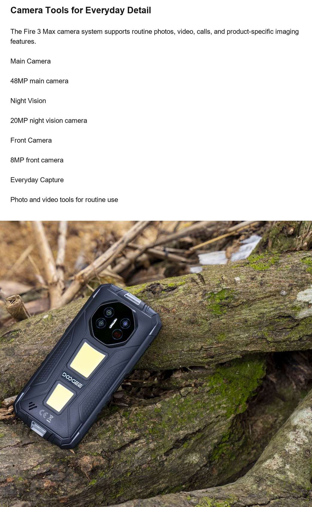 DOOGEE Fire 3 Max product features 14