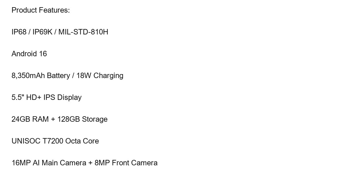 DOOGEE Fire 3 Pro product features 1