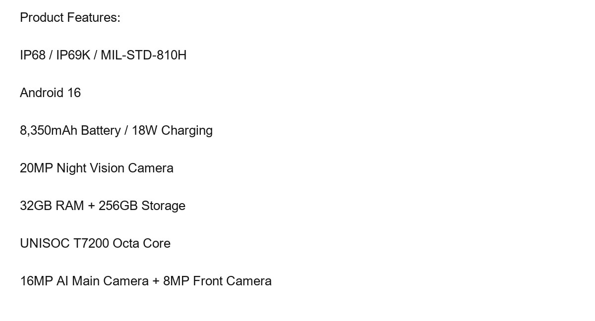 DOOGEE Fire 3 Ultra product features 1