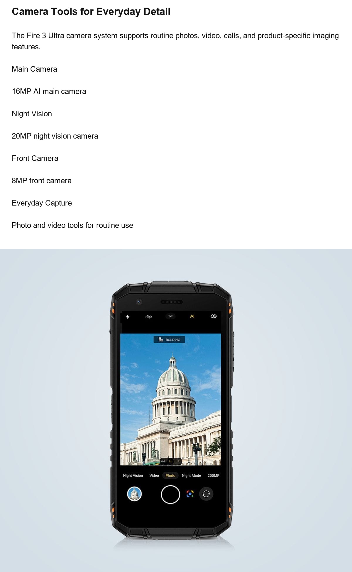 DOOGEE Fire 3 Ultra product features 14