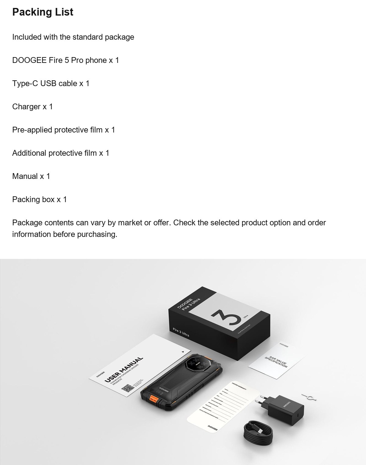 DOOGEE Fire 3 Ultra product features 20