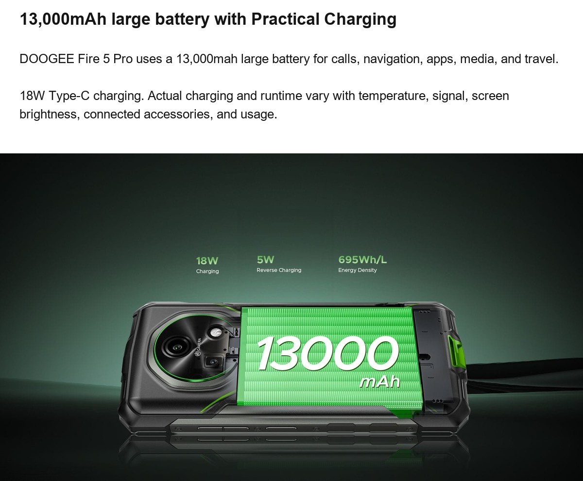 DOOGEE Fire 5 Pro product features 9