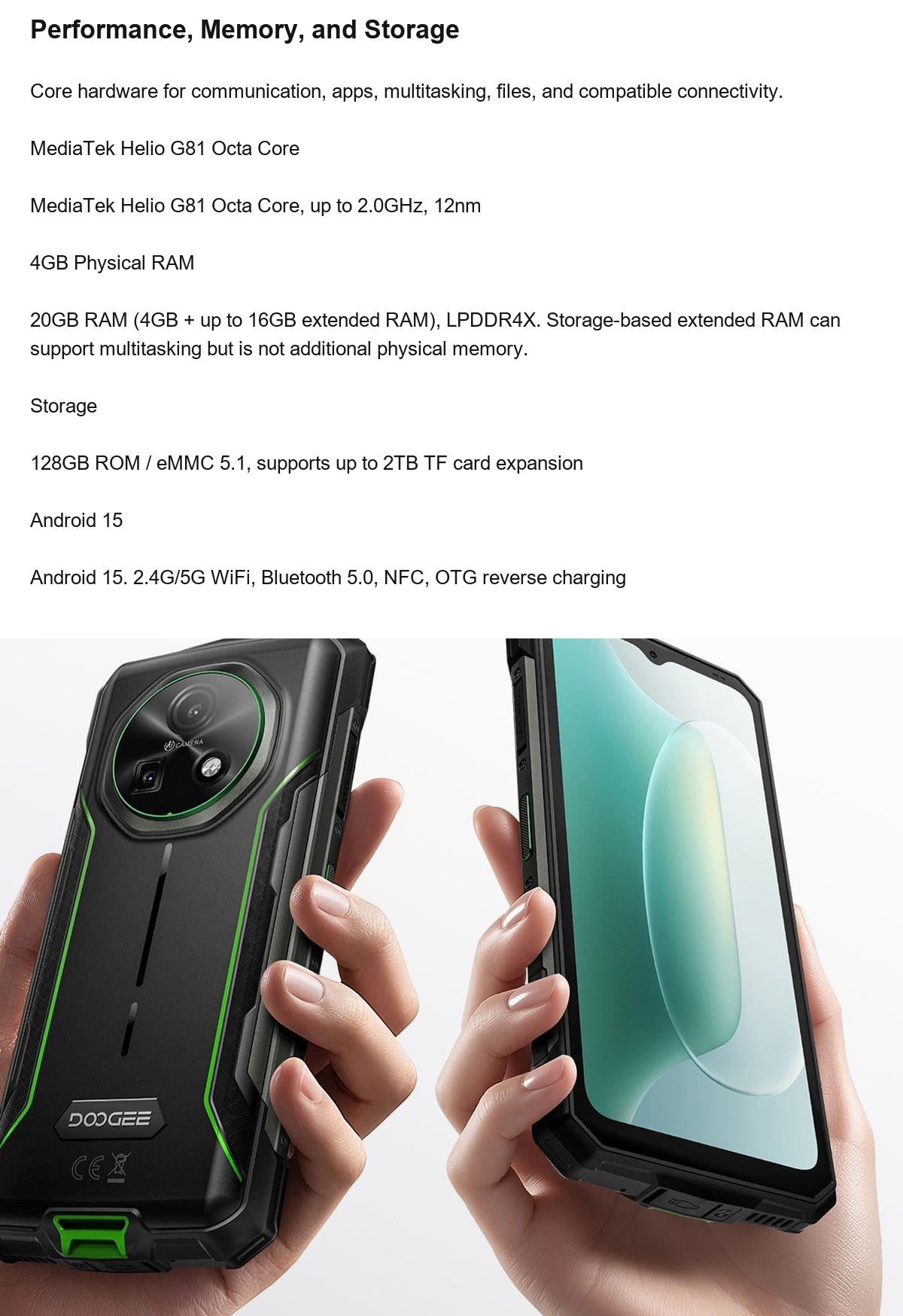 DOOGEE Fire 5 Pro product features 10