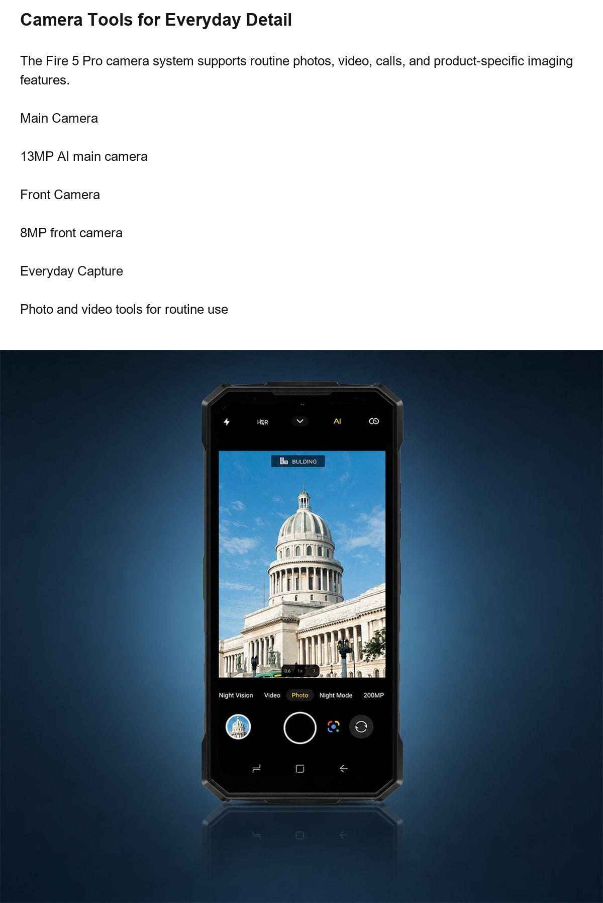 DOOGEE Fire 5 Pro product features 14