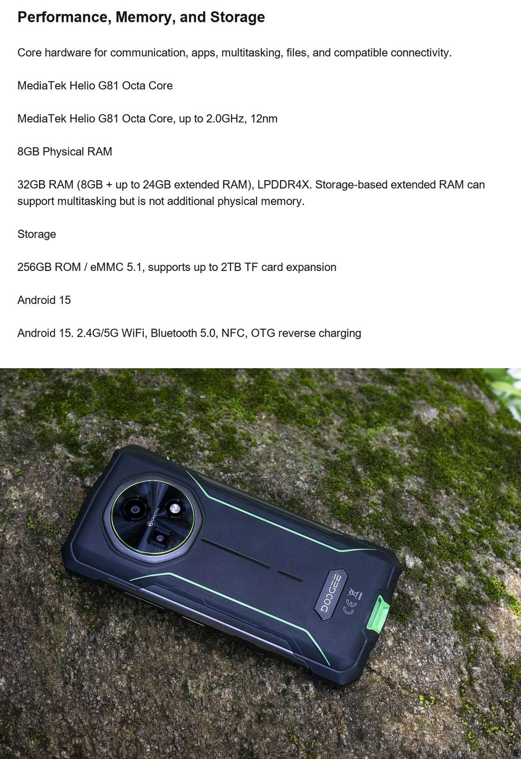 DOOGEE Fire 5 Ultra product features 10