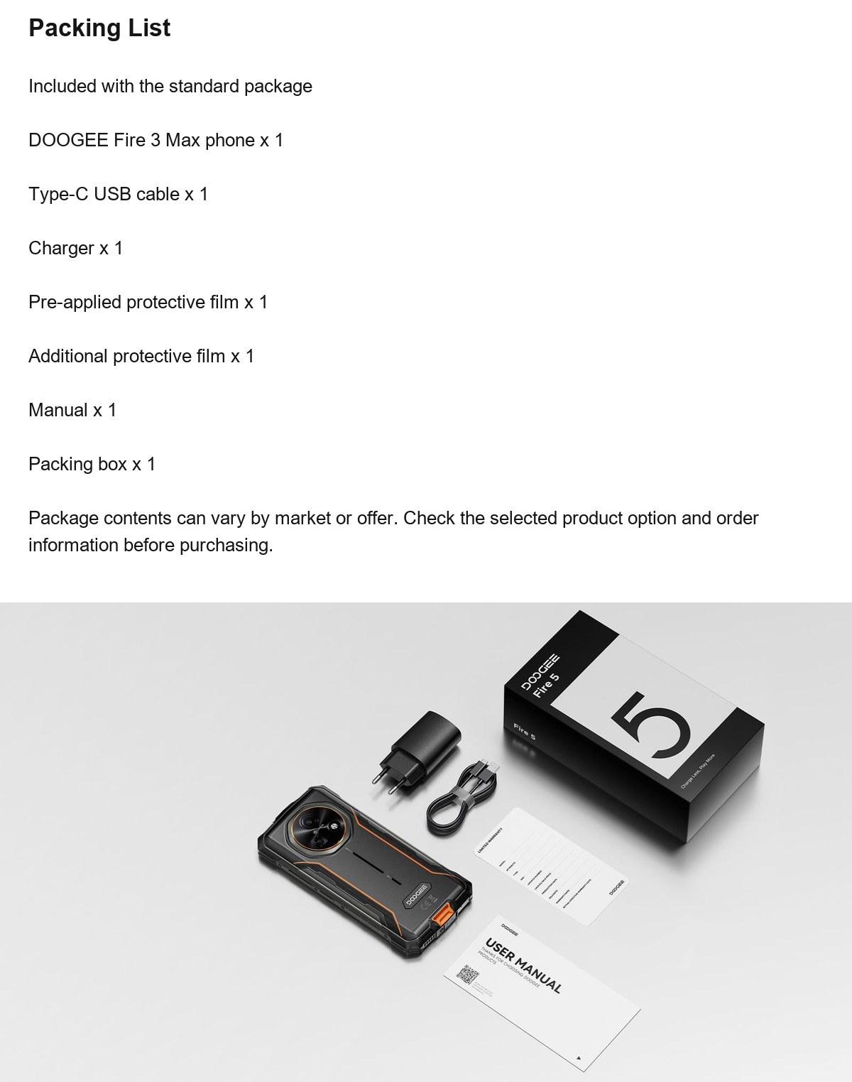 DOOGEE Fire 5 Ultra product features 24