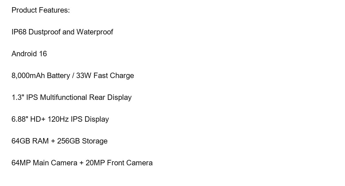 DOOGEE M30 Pro product features 1