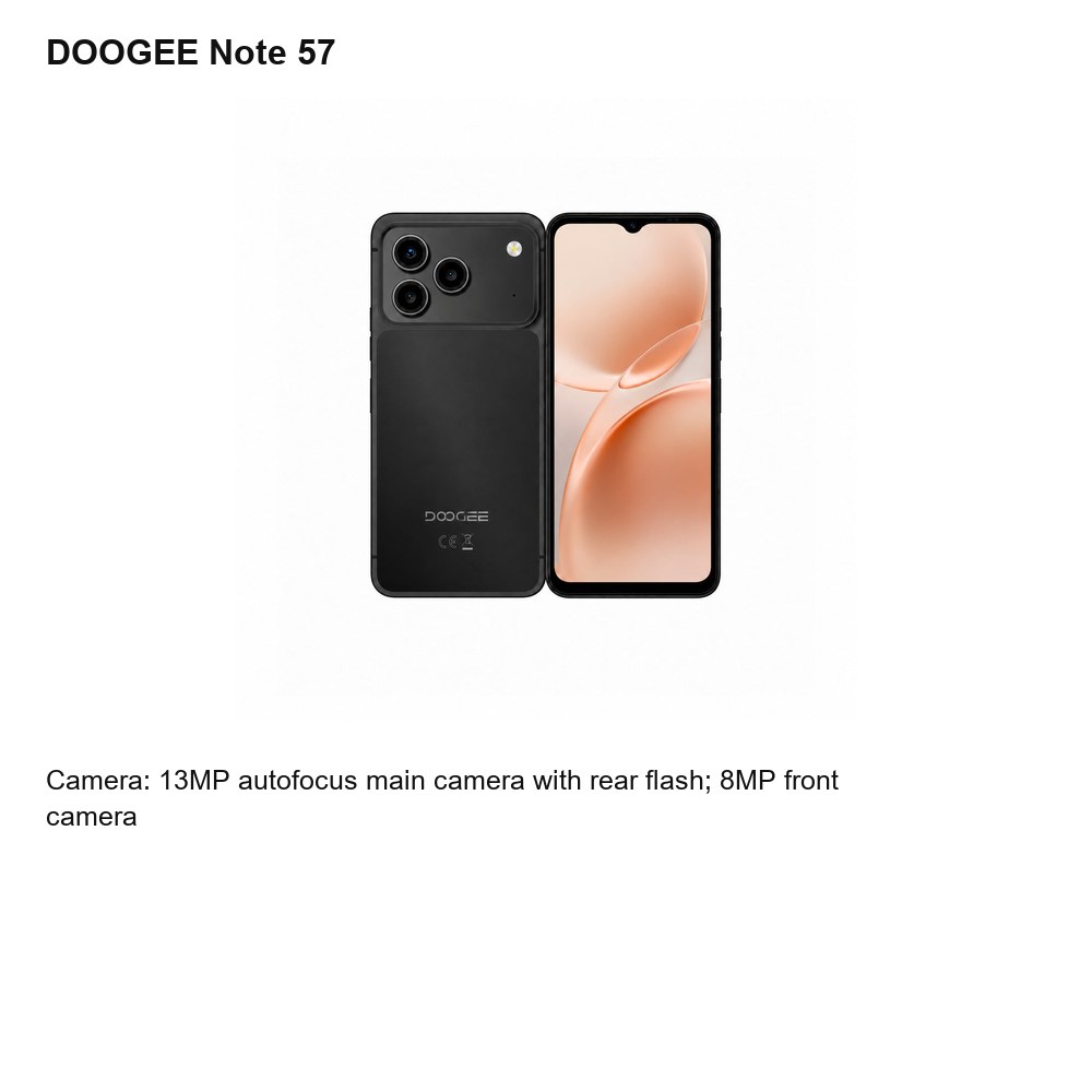 DOOGEE Note 57 product features 4