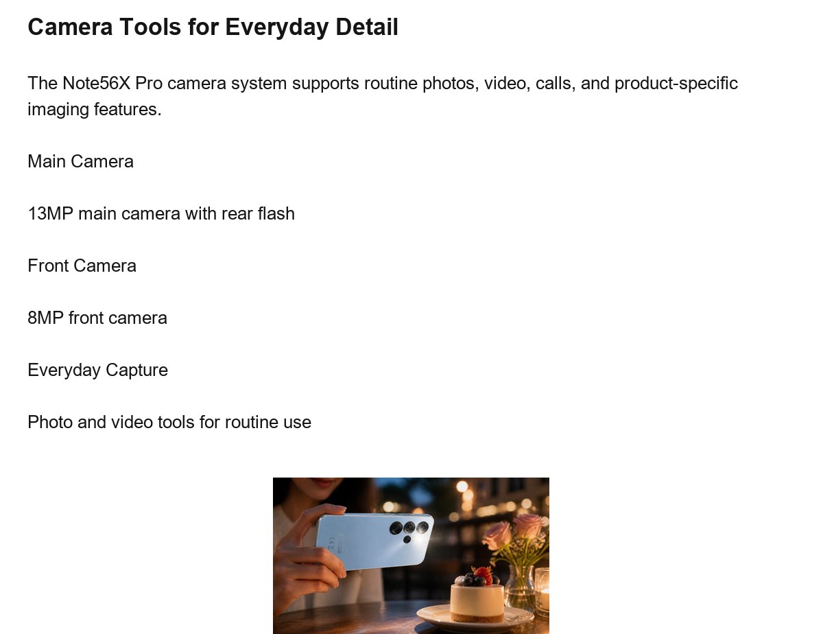 DOOGEE Note56X Pro product features 14