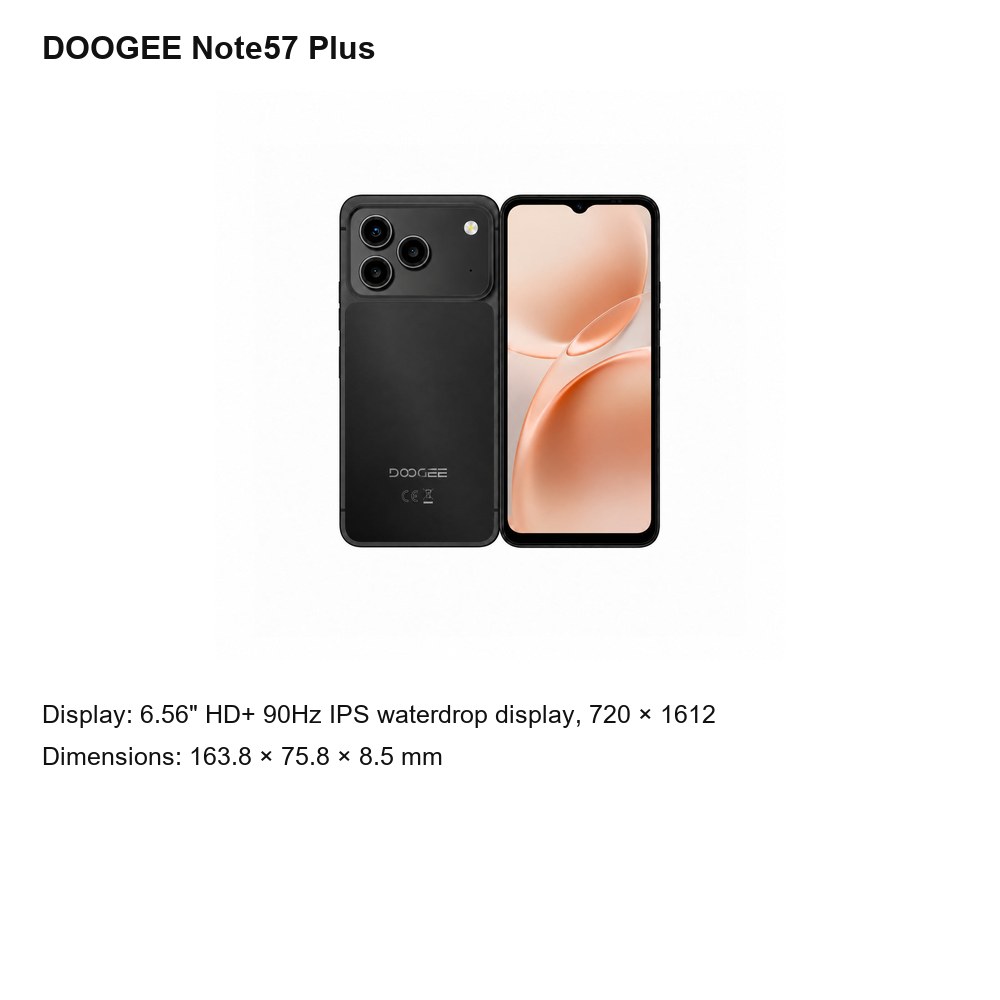 DOOGEE Note57 Plus product features 3