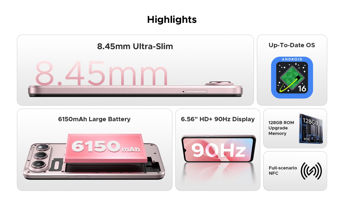 DOOGEE Note60 product features 3