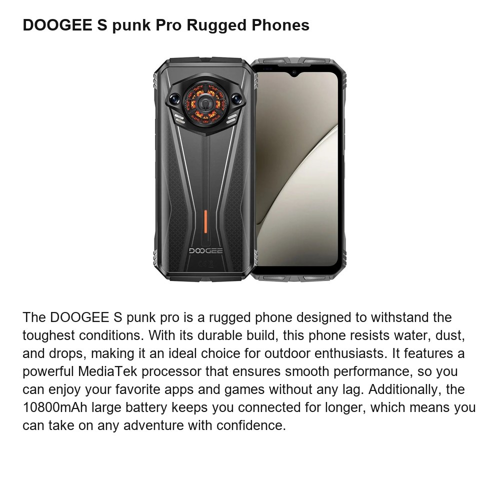DOOGEE S punk Pro product features 1