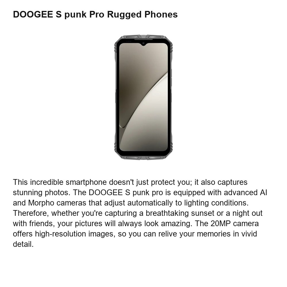 DOOGEE S punk Pro product features 2