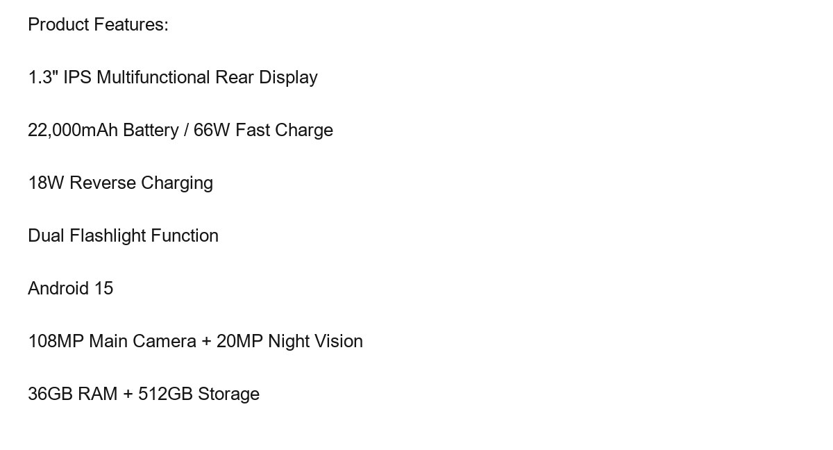 DOOGEE S200 Max product features 1