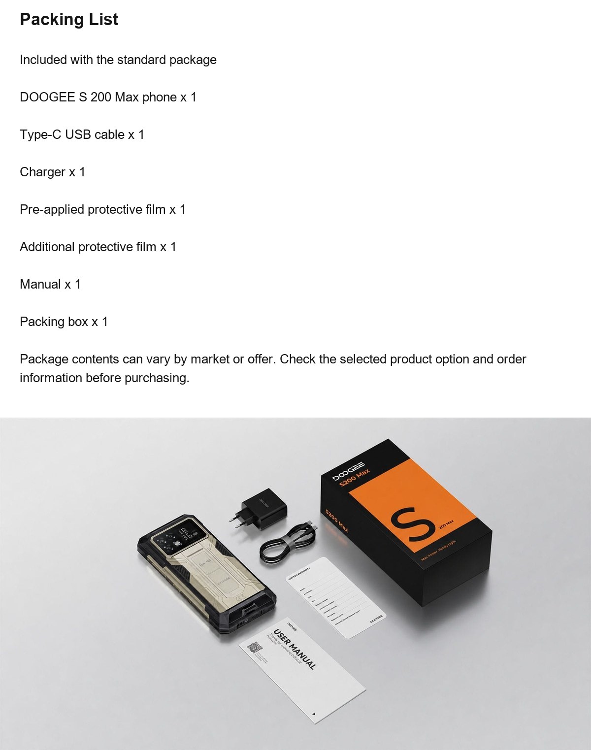 DOOGEE S200 Max product features 24