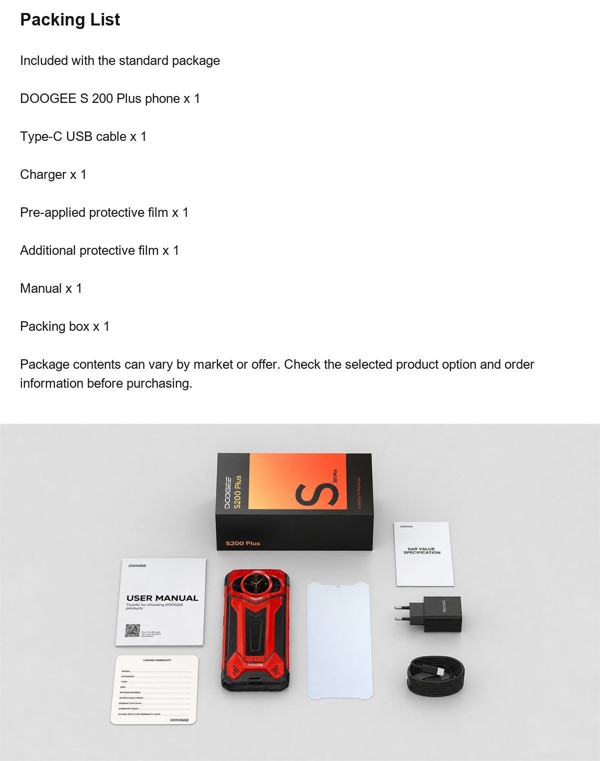 DOOGEE S200 Plus product features 24