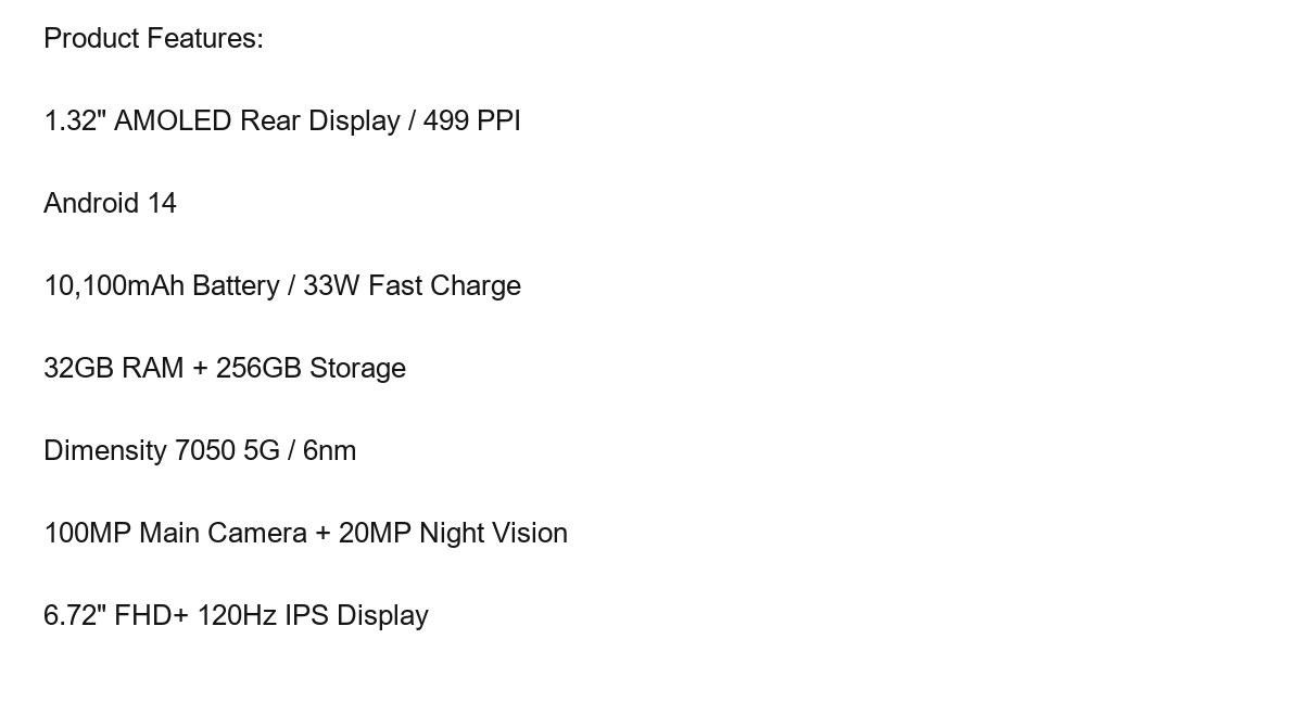 DOOGEE S200 product features 1