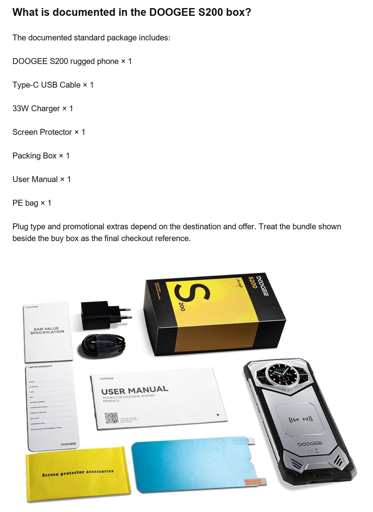 DOOGEE S200 product features 25