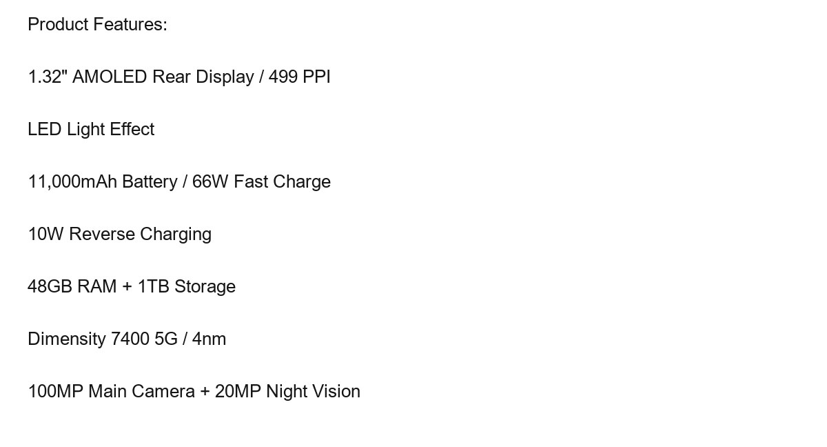 DOOGEE S200 Ultra product features 1
