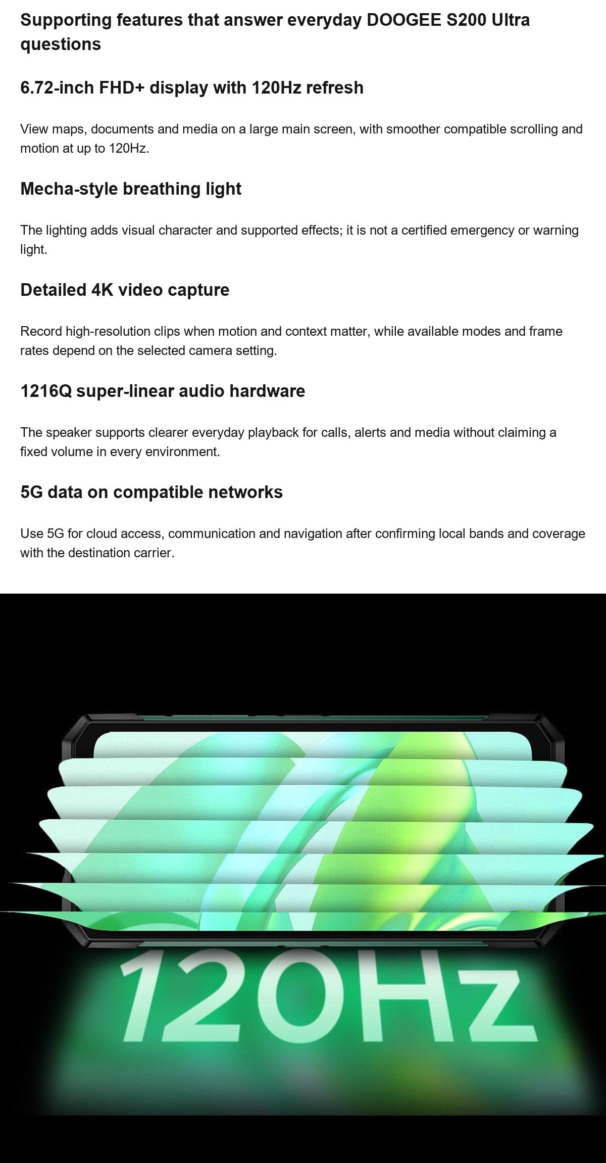 DOOGEE S200 Ultra product features 12