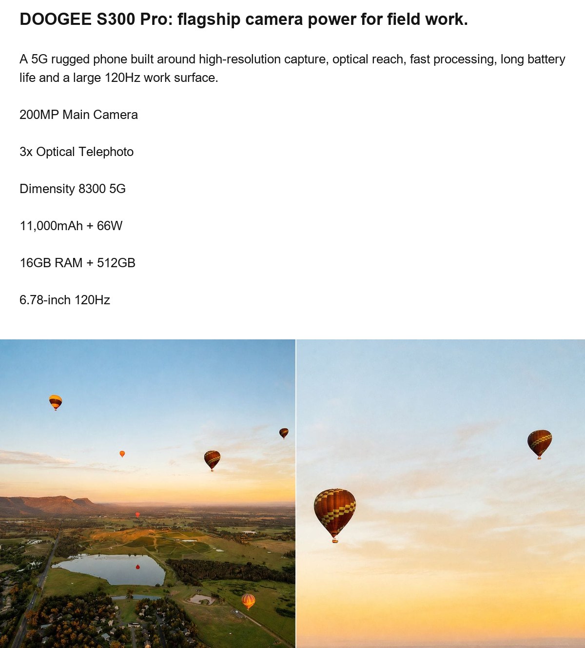 DOOGEE S300 Pro product features 1