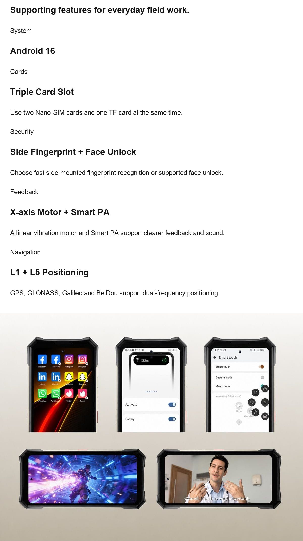 DOOGEE S300 Pro product features 12