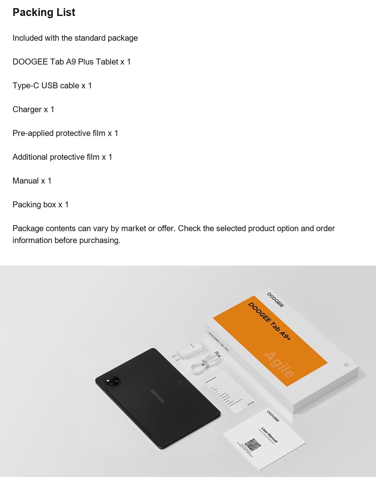 DOOGEE Tab A9+ product features 15