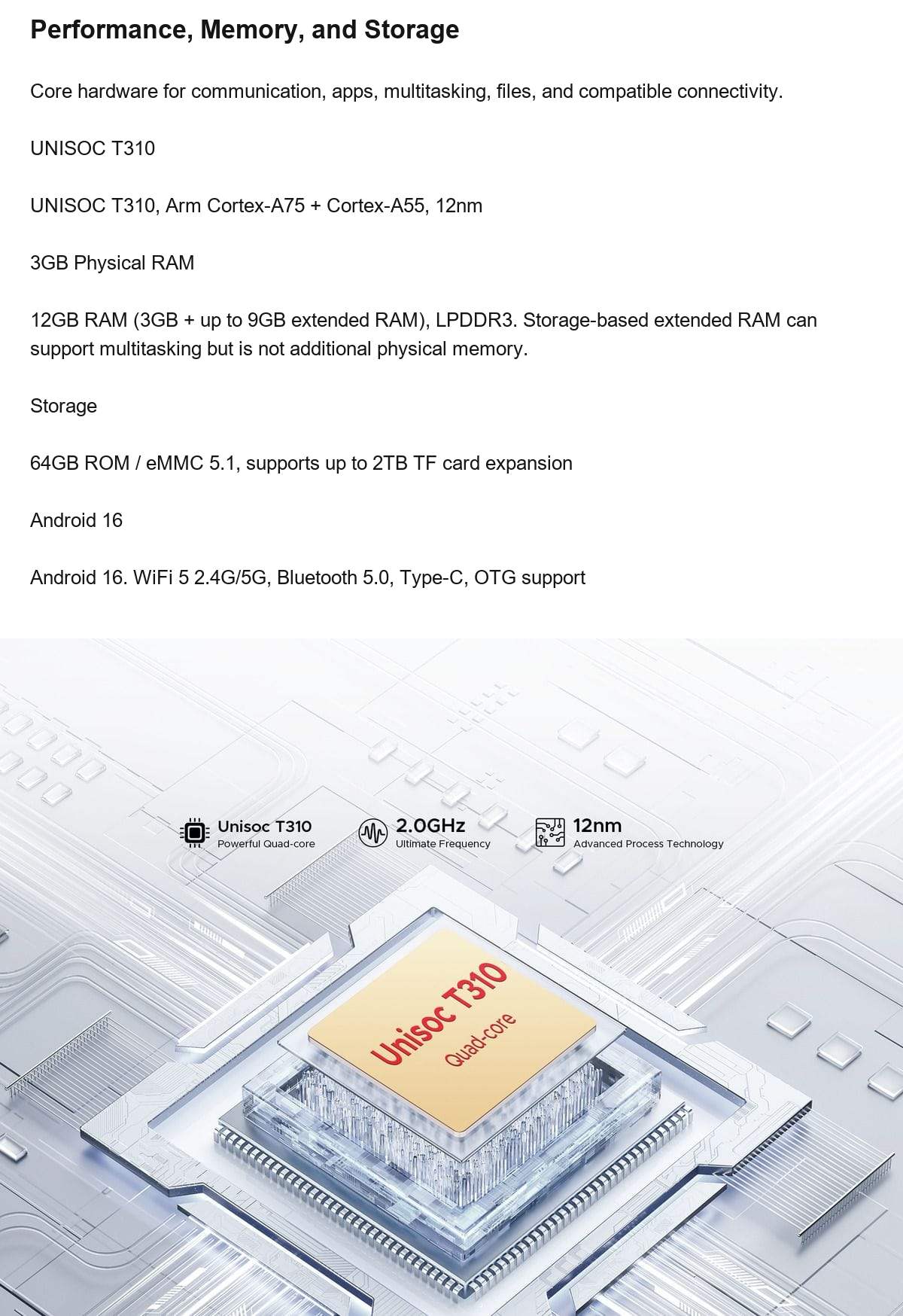 DOOGEE Tab A9 product features 10