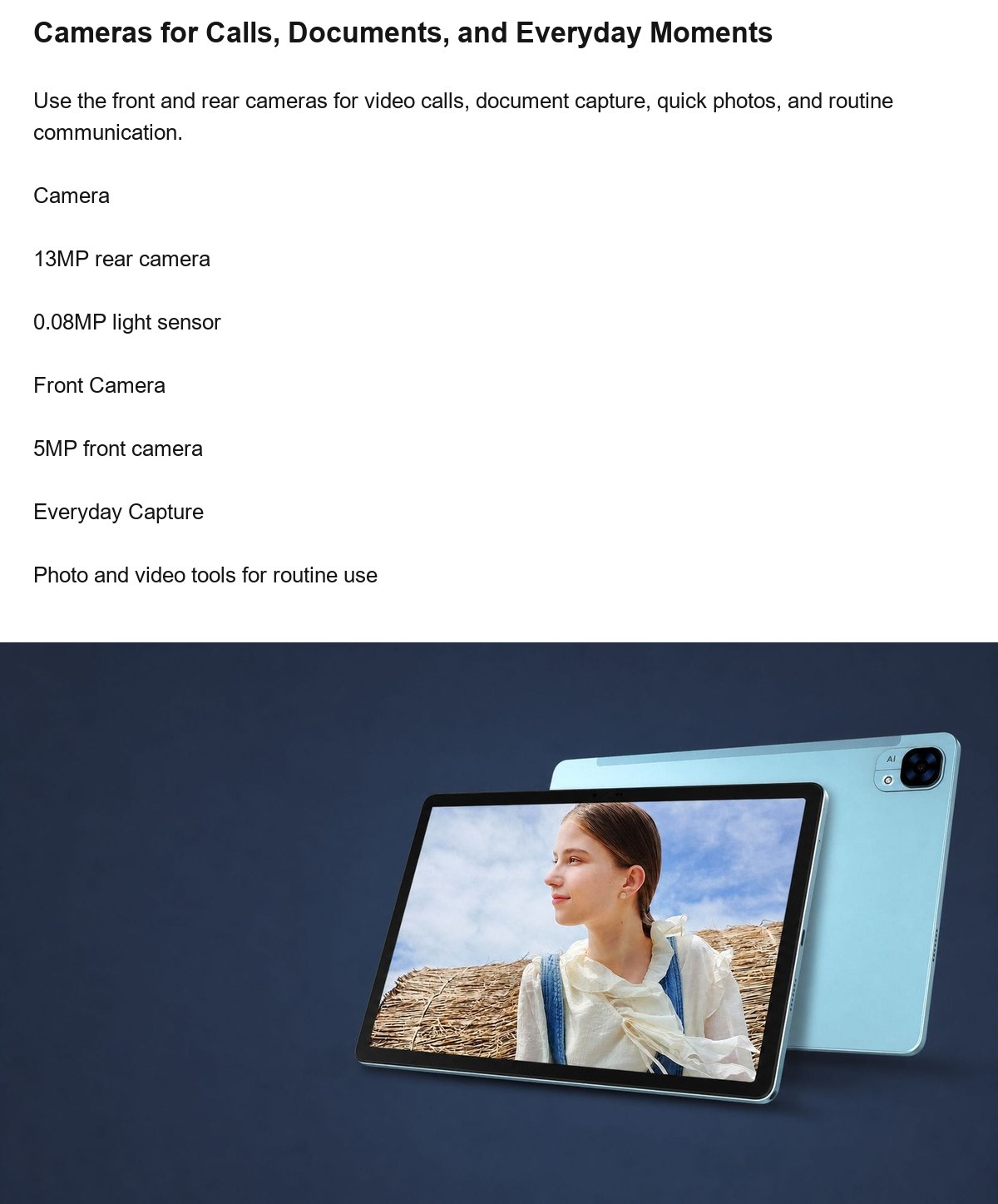 DOOGEE Tab E3+ product features 13
