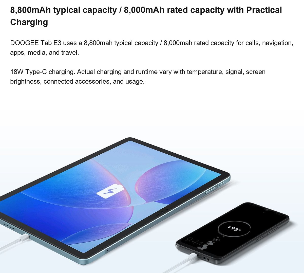 DOOGEE Tab E3 product features 9