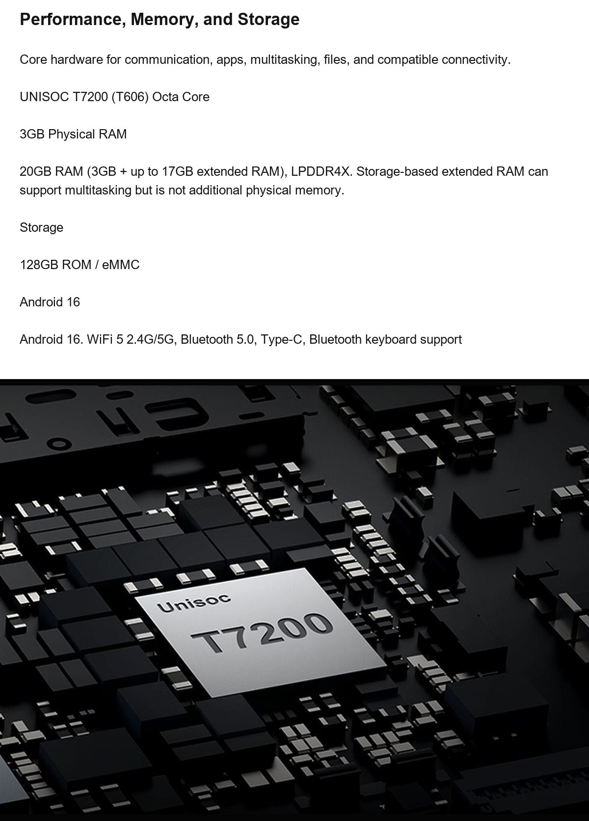 DOOGEE Tab G5 product features 10