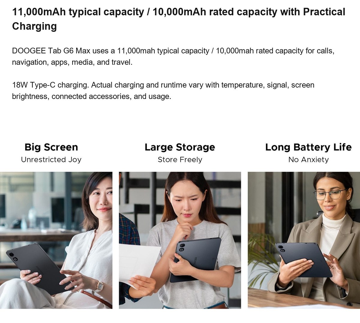 DOOGEE Tab G6 Max product features 10