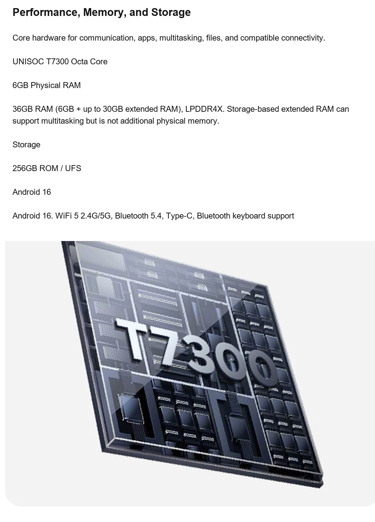 DOOGEE Tab G6 Max product features 11