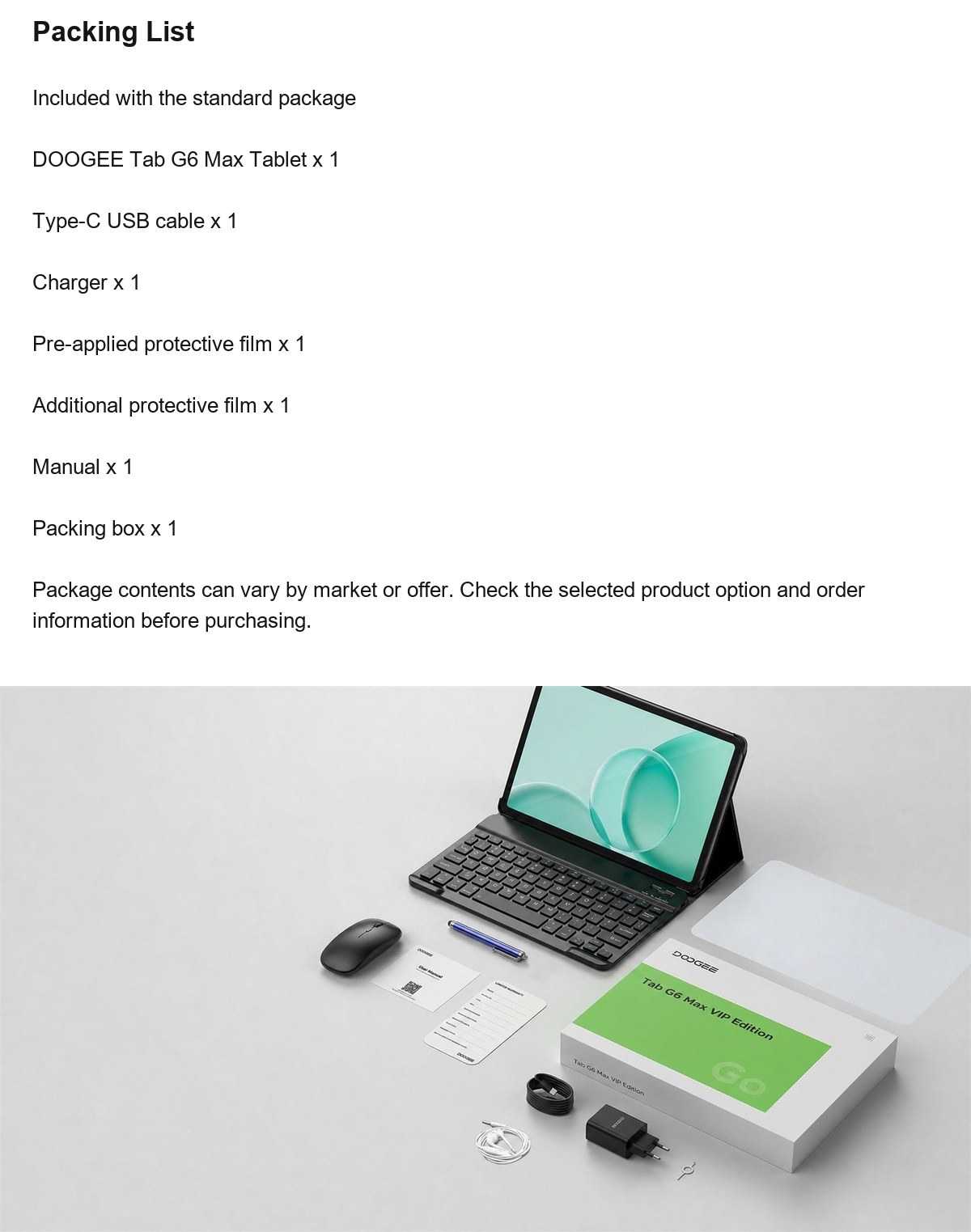 DOOGEE Tab G6 Max product features 25