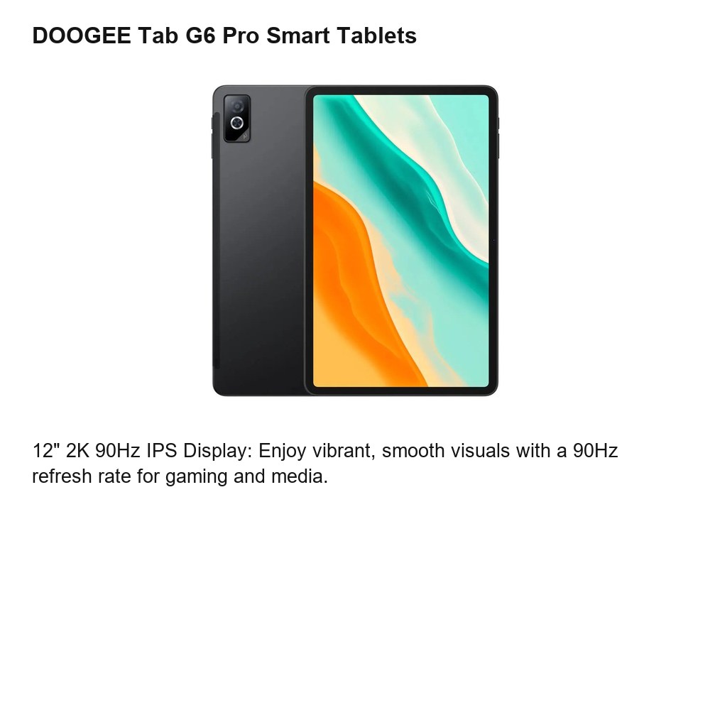 DOOGEE Tab G6 Pro product features 1