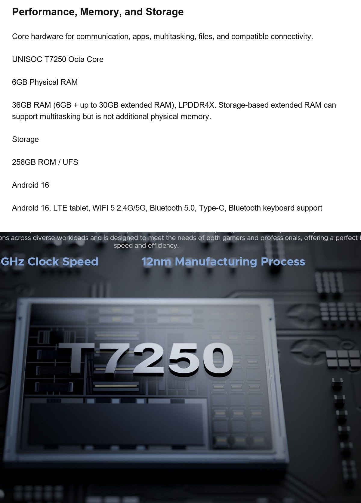 DOOGEE Tab G6 product features 10