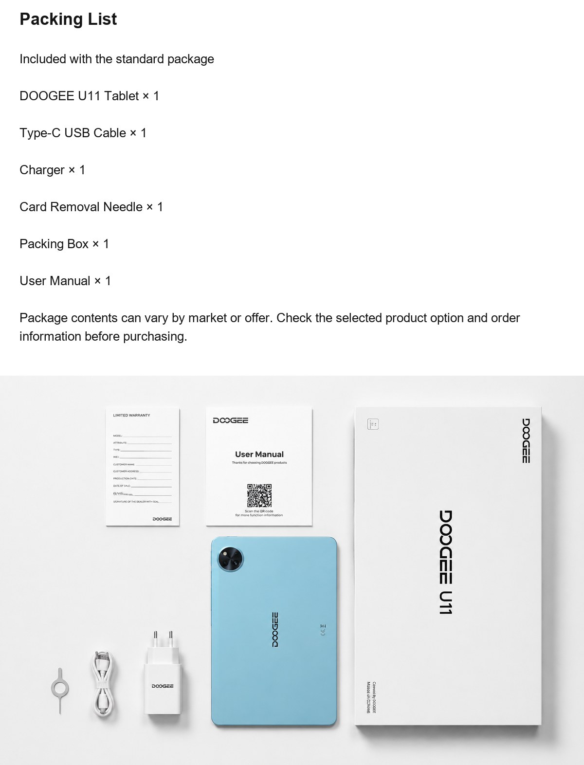 DOOGEE U11 product features 23