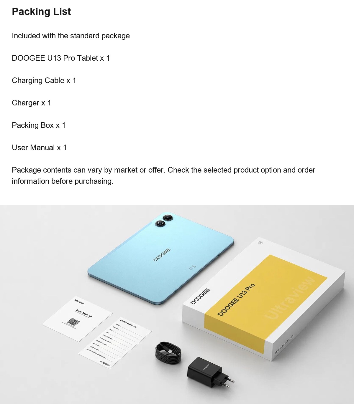 DOOGEE U13 Pro product features 23