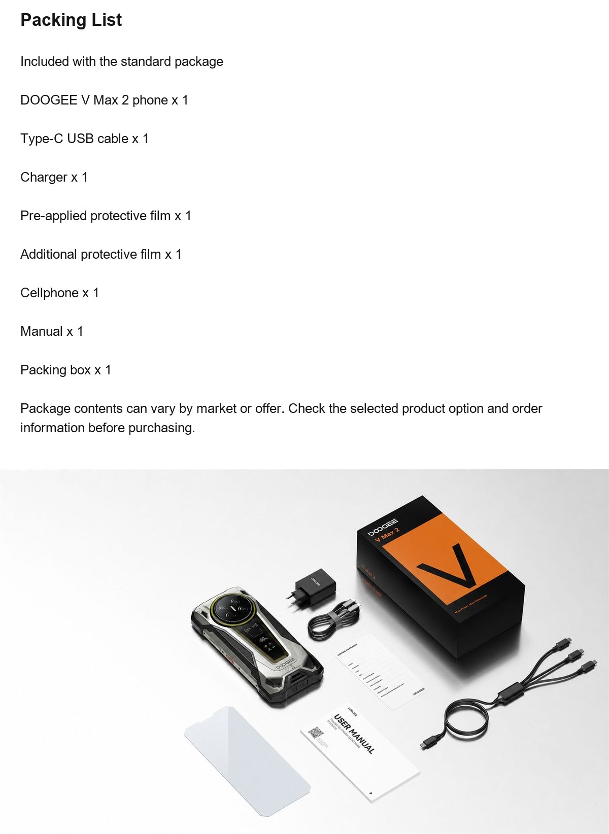 DOOGEE V Max 2 product features 19