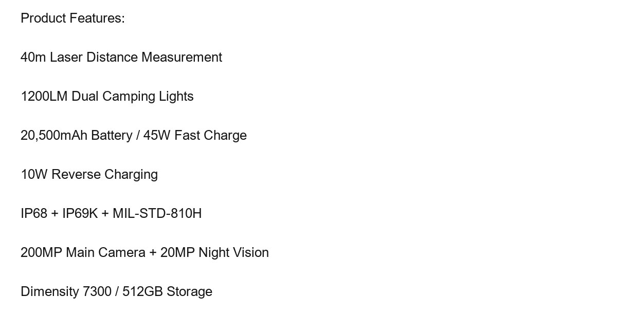 DOOGEE V Max LR product features 1